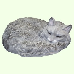 Статуэтка Длинношерстная кошка серая