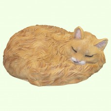 Скульптурный памятник Длинношерстная кошка рыжая