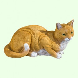 Скульптурный памятник Кошка рыжая