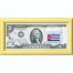 Банкнота США 2 доллара 1976 с печатью USPS, флаг Кубы, Gem UNC