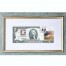 Банкнота США 2 доллара 1995 с печатью USPS, полярные медведи, Gem UNC