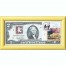 Банкнота США 2 доллара 1995 с печатью USPS, полярные медведи, Gem UNC
