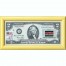 Банкнота США 2 доллара 2003 с печатью USPS, флаг Кении, Gem UNC