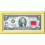 Банкнота США 2 доллара 2003 с печатью USPS, флаг Конго-01, Gem UNC