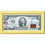 Банкнота США 2 доллара 2003 с печатью USPS, флаг Малави-01, Gem UNC