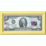 Банкнота США 2 доллара 2003 с печатью USPS, флаг Намибии, Gem UNC