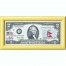Банкнота США 2 доллара 2003 с печатью USPS, флаг Непала, Gem UNC