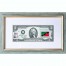 Банкнота США 2 доллара 2003 с печатью USPS, флаг Сент-Китс и Невиса, Gem UNC