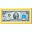 Банкнота США 2 доллара 2003 с печатью USPS, флаг Сомали, Gem UNC
