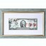 Банкнота США 2 доллара 2009 с печатью USPS, елочная игрушка, Gem UNC
