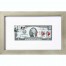 Банкнота США 2 доллара 2009 с печатью USPS, елочная игрушка, Gem UNC