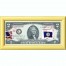 Банкнота США 2 доллара 2013 с печатью USPS, флаг Белиза, Gem UNC