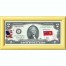Банкнота США 2 доллара 2013 с печатью USPS, флаг Бермудских островов, Gem UNC