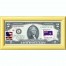 Банкнота США 2 доллара 2013 с печатью USPS, флаг Британской антарктической территории, Gem UNC