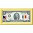Банкнота США 2 доллара 2013 с печатью USPS, флаг Чада, Gem UNC