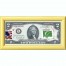 Банкнота США 2 доллара 2013 с печатью USPS, флаг Коморских островов, Gem UNC Банкнота США 2 доллара 2013 с печатью USPS, флаг Коморских островов, Gem UNC