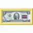 Банкнота США 2 доллара 2013 с печатью USPS, флаг Латвии, Gem UNC