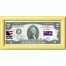Банкнота США 2 доллара 2013 с печатью USPS, флаг Монсеррата, Gem UNC