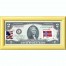Банкнота США 2 доллара 2013 с печатью USPS, флаг Норвегии, Gem UNC