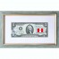 Банкнота США 2 доллара 2013 с печатью USPS, флаг Перу, Gem UNC