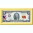 Банкнота США 2 доллара 2013 с печатью USPS, флаг Шри-Ланки, Gem UNC