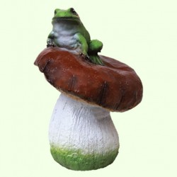 Садовая скульптура Гриб с жабой