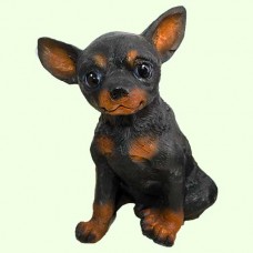 Садовая скульптура Той терьер сидячий