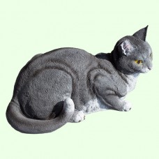 Садовая фигура Кошка серая