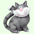 Садовая фигура Кот Чеширский серый