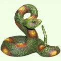 Садовая фигура Змея гремучая зеленая М