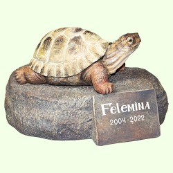 Урна для праха Черепаха сухопутная на камне