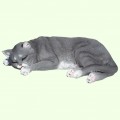 Урна для праха Спящий кот серый