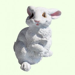 Урна для праха Зайчик на задних лапках белый